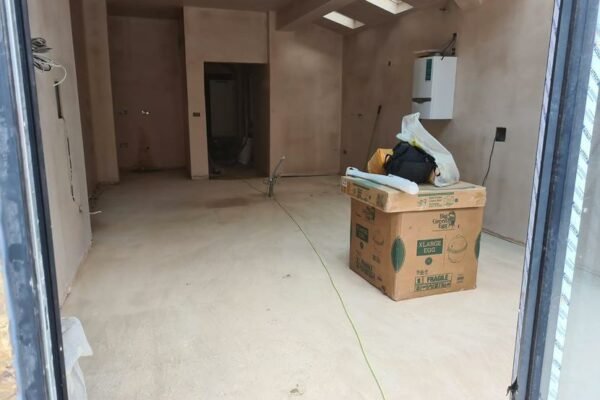 Stripped out interior of a house