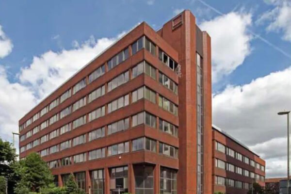 Tall brown building